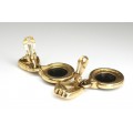 cercei greek revival. camee Medusa. gold plated 80's Italia